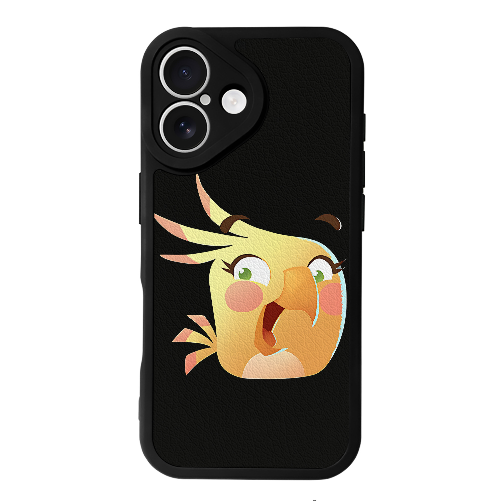 （画像用） Angry Birds アングリーバード 【iPhone 16シリーズ対応】シリコンスマホケース（レザー調） 材質：シリコン